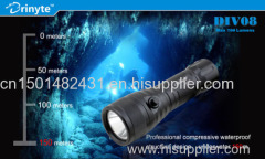 CREE XM-L2 T6 LED Scuba Cave Diving Flashlight