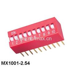 Slide Dip switch 2.54mm Red Blue replace SAB 2 position 4 position 8 position push button