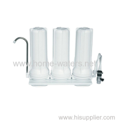 Triple simple home water filter purifiers