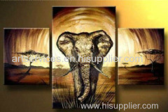 landscape art painting elephant