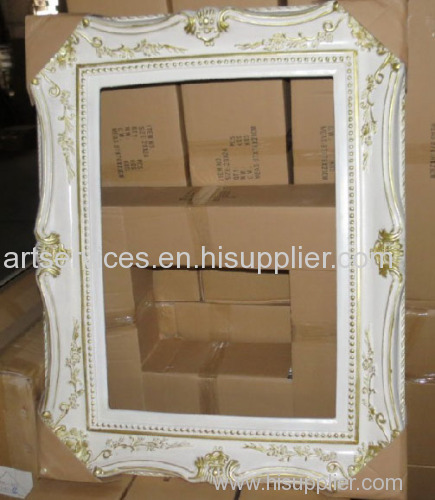 European painting frame white and golden