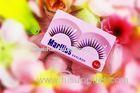 Makeup Colored False Eyelashes For Cosmetics Company , Reusable Fun Fake Eyelashes