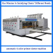 automatic high speed 4 color corrugated carton flexo printer die cutter machine