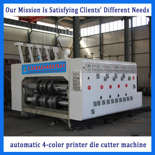 automatic high speed corrugated carton printing die cutting machine