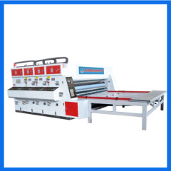 chain feeding corrugated carton flexo printing die cutting machine