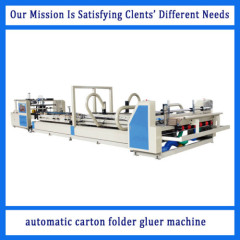 automatic carton box folder gluer machine