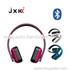 A2DP support cool stereo bluetooth wieless headset with microphone 2 connectors wireless hands free headphone