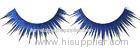 Dramatic Handmade Synthetic Eyelashes Waterproof , Blue False Eyelashes