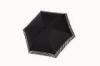 Black Sun Parasol Umbrella Silver Coating Fabric For Woman , Silk Screen