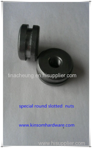 Special round slotted nuts cold forging nuts