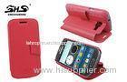 Samsung Galaxy Phone Cases Pink Waterproof i699 Wallet Cover With Card Slot