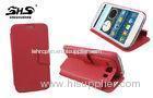 Red Mobile Phone Protection Case Anti - throw i8552 Galaxy Phone Wallet Cover