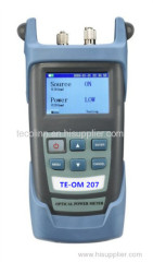 TE-OM 207 handheld optical multimeter with optical power meter & light source functions