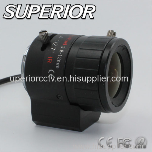 2.8-12mm 3.0 Megapixe Varifocal Auto Iris CCTV Day & Night Lens