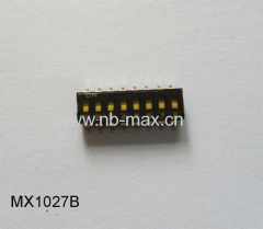 SMD Dip switch with top tape sealed 2.54mm black SWITCH DIP TAPE SEALED