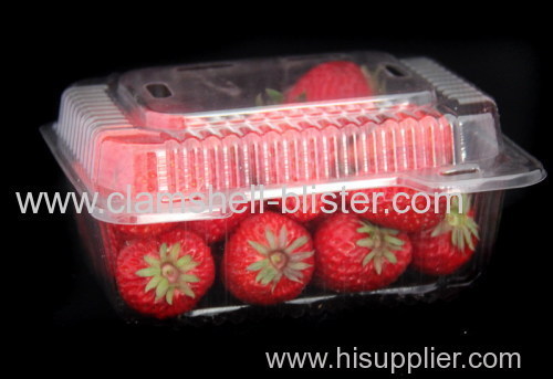 Disposable plastic cherry box