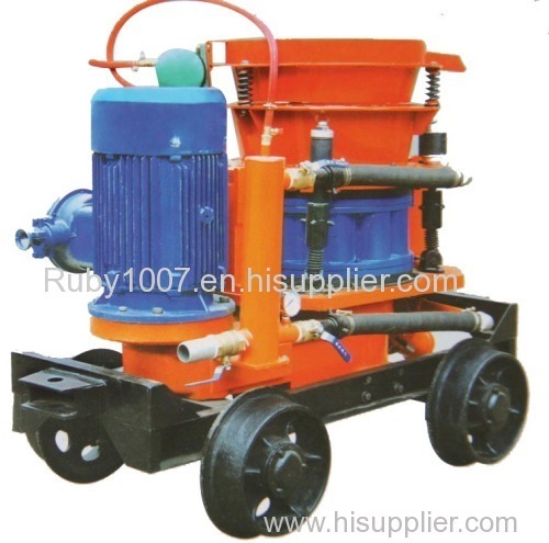 Dry mix Shotcrete Machine on Fair