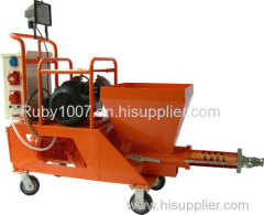 Mortar spraying machine hot