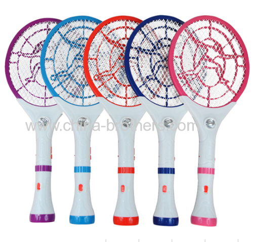 Plastic Rechargeable Mosquito Killer Racket with LED Torch