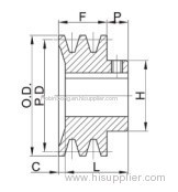 3V Finished Bore 358 Gripbelt Sheaves|V-BELT SHEAVES 3V Series