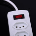 4 Gang UL/CUL power strip with individual switch and overload protection