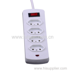 2-6 Ports Extension Socket Electrical Power Strip with LED indicator