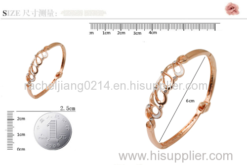 Korea Style Diamond-embedded Bracelet Jewelry 18K RGP Bracelet Italia Originated