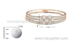Zircon Style Diamond-embedded Bracelet Jewelry 18K RGP Bracelet Italia Originated