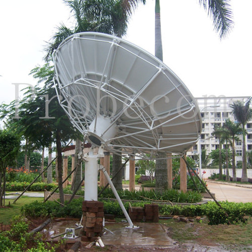 4.5 meter parabolic satellite dish antenna