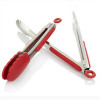 Rubber Colored Silicone Stainless Steel Tongs