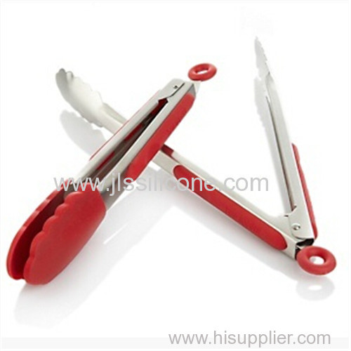 Silicone Stainless Steel Tongs