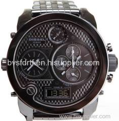 Diesel Men Unisex Mr. Daddy Ceramic 57Mm Face W / Bracelet Link Watch Black