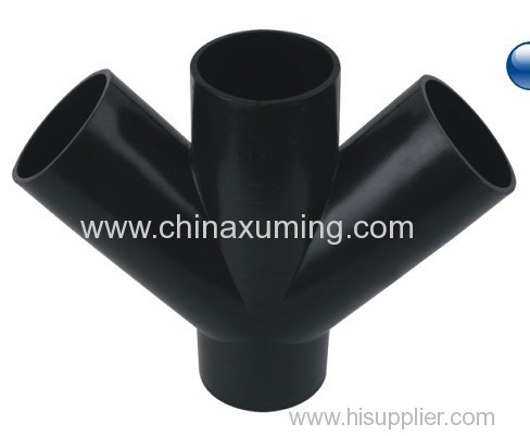 HDPE Injection Siphon Slanting Four Ways Fitting