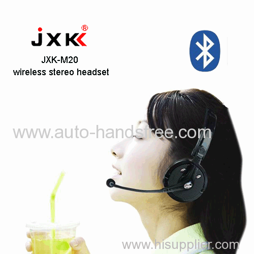 wireless bluetooth stereo headset test with microphone for office skype msn qq tq VoIP