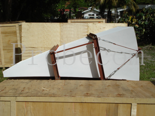 7.3 meter parabolic satellite antenna