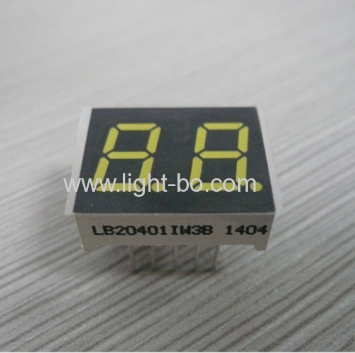 Ultra branco 0,4" Display LED de 2 dígitos de 7 segmentos para eletrodomésticos