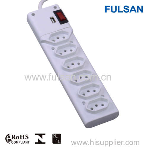 Multi-Functional Power Strip with switch and led indicator