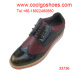 Coolgo men dress shoes with double color