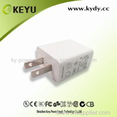 CE UL CB CCC approvals 5V 1A USB Mobile charger