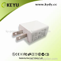 CE UL cetificated 5w usb charger