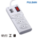 6-outlet American power strip with RJ11/Phone Protection