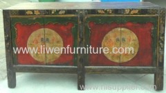 Antique Mongolia painting sideboard