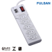 Electrical power sockets and switches surge protector power strip