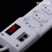 Electrical power sockets and switches surge protector power strip