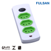 Germany Style Extension Socket Power Strip with with individual switch and Overload Protection