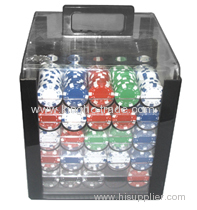 1000pcs poker chip set in acylic case china suppliers