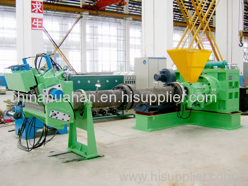 Pin-Barrel cold feed rubber extruder