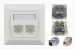 80x80mm network wall outlet