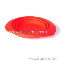 Wholesale silicone folding salad bowl FDA/LFGB approval