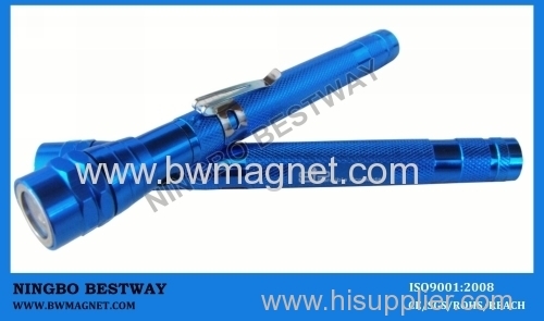 Telescoping Magnetic Flashlight With 3 LED